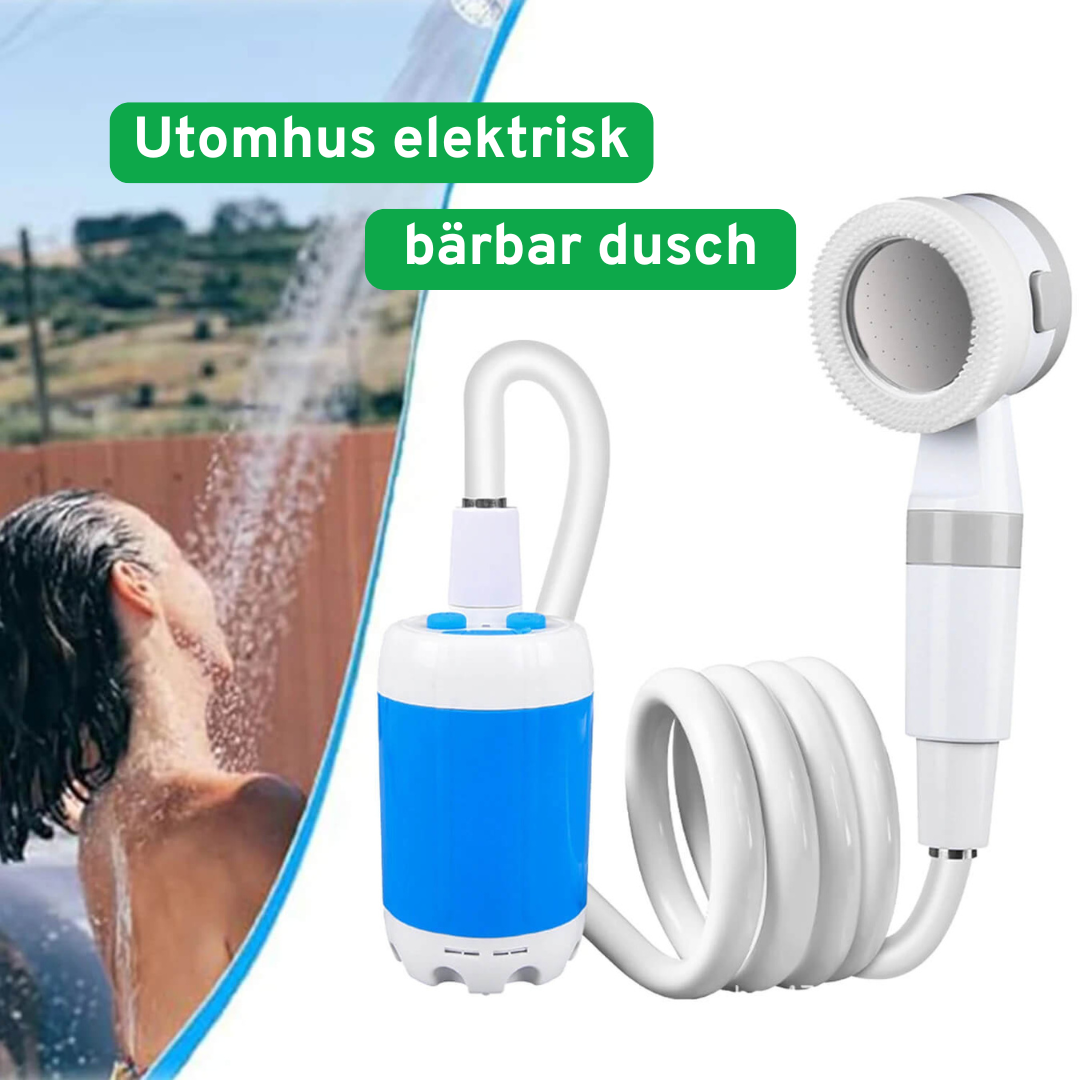 Camping Pump & Bärbar Duschenhet