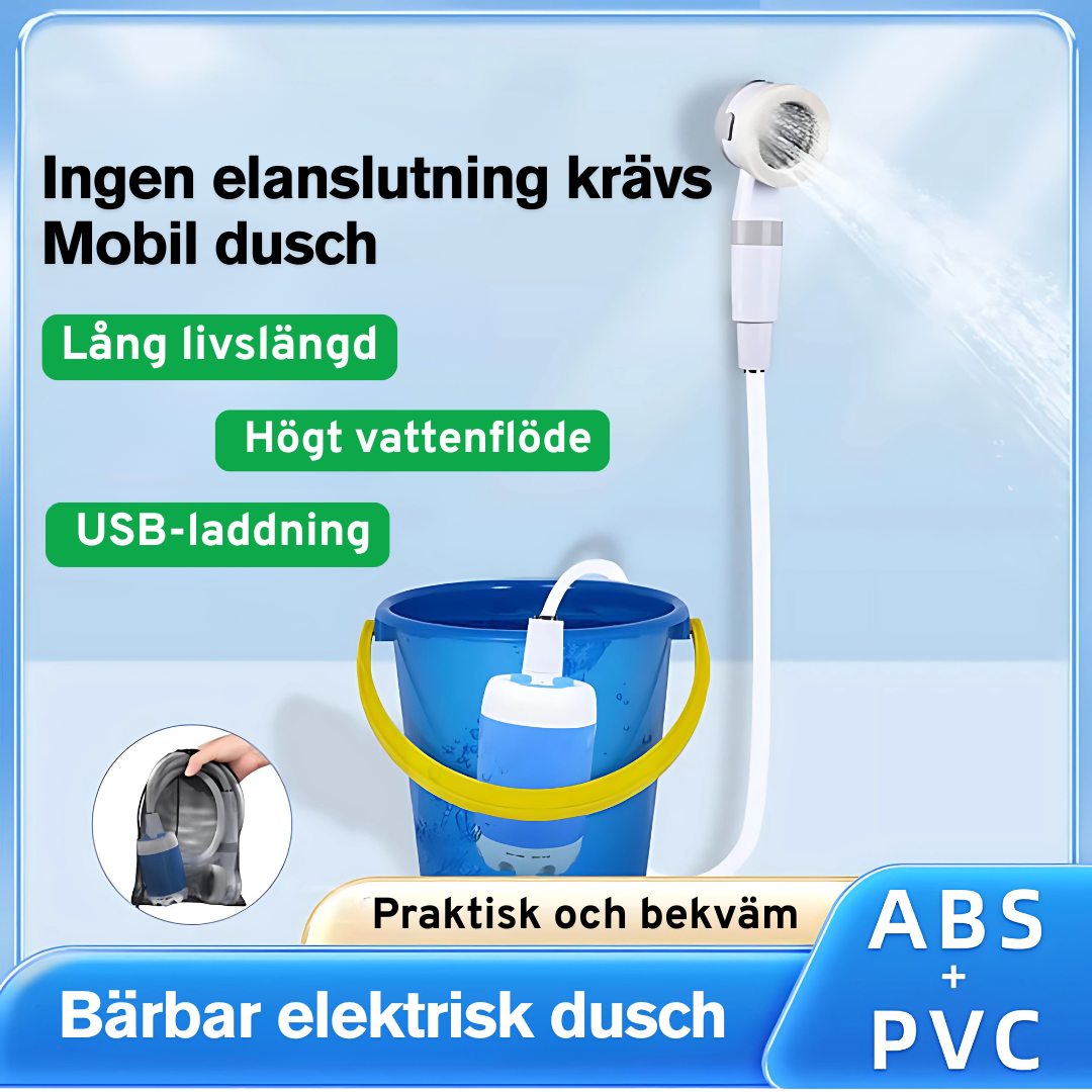 Camping Pump & Bärbar Duschenhet